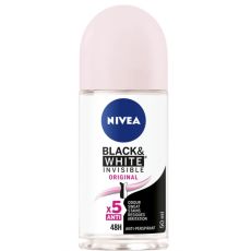 Nivea Invisible for Black & White Clear Deodorant Roll-On 50ml