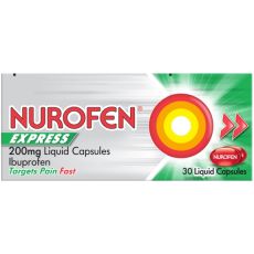 Nurofen Express 200mg Liquid Capsules 30s
