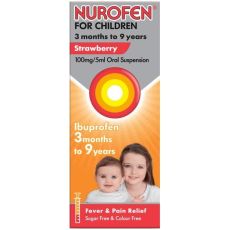 Nurofen for Children Strawberry Flavour Oral Suspension 100ml