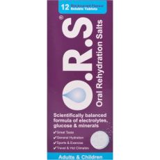 O.R.S Oral Rehydration Salts Blackcurrant Flavour Soluble Tablets 12s
