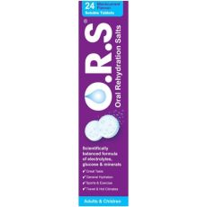 O.R.S Oral Rehydration Salts Blackcurrant Flavour Soluble Tablets 24s