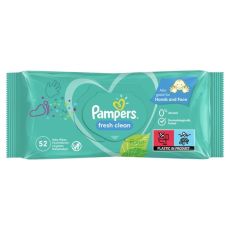 Pampers Fresh Clean Baby Wipes 52s
