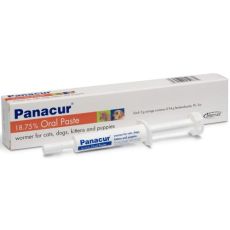 Panacur 18.75% Oral Paste for Cats & Dogs 5g Syringe