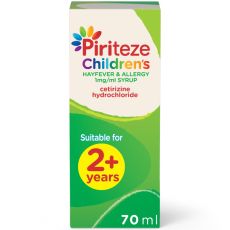 Piriteze Children's Hayfever & Allergy 1mg/ml Syrup 70ml