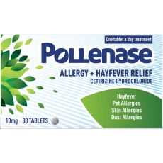 Pollenase Allergy & Hayfever Relief 10mg Tablets 30s