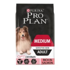 Pro Plan Dog Medium Adult Sensitive Skin with Optiderma (Salmon)