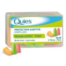 Quies Foam Ear Plugs - 3 Pairs