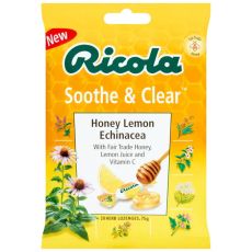 Ricola Soothe & Clear Honey, Lemon & Echinacea Herb Lozenges 75g