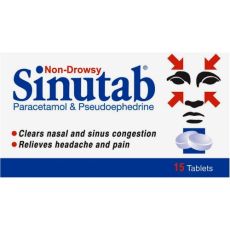 Non-Drowsy Sinutab Tablets 15s