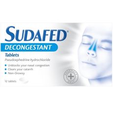 Sudafed Decongestant Tablets 12s