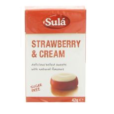 Sula Sugar Free Strawberry & Creme Sweets 42g