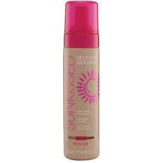 Sunkissed Self Tan Mousse 200ml - Med.