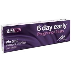  Suresign 6 Day Early Pregnancy Test - 2 Pack