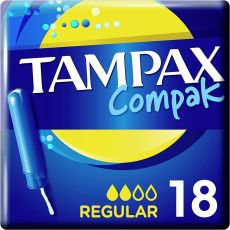 Tampax Compak Regular Tampons 18s