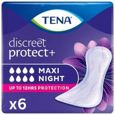 TENA Discreet Protect+ Maxi Night Incontinence Pads 6s