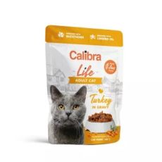 Calibra Life Adult Cat Food Pouches - Turkey (Grain-Free)