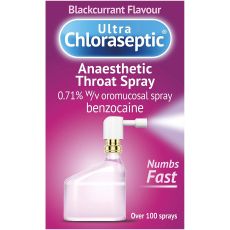 Ultra Chloraseptic Blackcurrant Flavour Anaesthetic Throat Spray 15ml