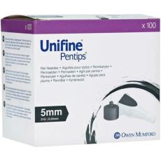 Unifine Pentips 5mm Pen Needles 100s