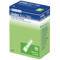 Unilet Eco 28G Ultra-Thin Lancets 100s