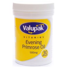 Valupak Evening Primrose Oil 500mg 30s