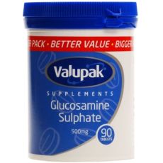 Valupak Glucosamine Tablets 500mg 90s