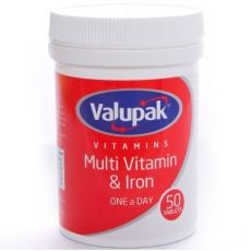 Valupak Multi Vitamins & Iron 50s