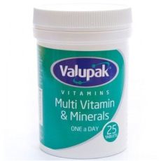 Valupak Multi Vitamins & Minerals 25s