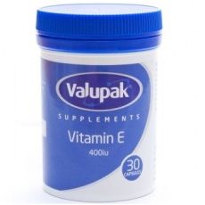 Valupak Plus Vitamin E 400iu Capsules 30s