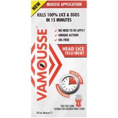 Vamousse Head Lice Treatment Mousse Application 160ml
