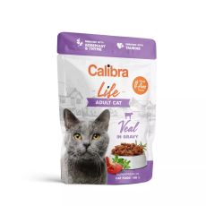 Calibra Life Adult Cat Food Pouches - Veal (Grain-Free)