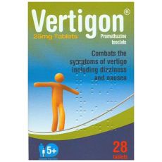 Vertigon 25mg Tablets 28s