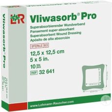 Vliwasorb Pro Superabsorbent Wound Dressing 10s (12.5cm x 12.5cm)