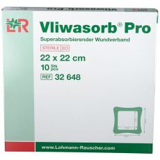 Vliwasorb Pro Superabsorbent Wound Dressing 10s (22cm x 22cm)