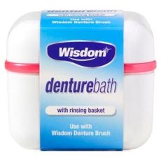 Wisdom Denture Bath with Rinsing Basket