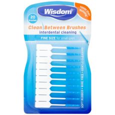 Wisdom Clean Between Interdental Brushes Blue (Fine) 20s