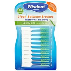 Wisdom Clean Between Interdental Brushes Green (Medium) 20s