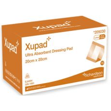 Xupad Ultra Absorbent Sterile Dressing Pad 20cm x 20cm 15s (205030)
