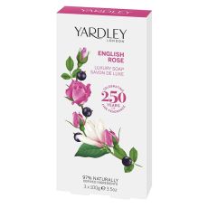 Yardley English Rose Luxury Soap 3x100g