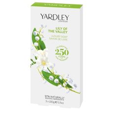 Yardley Lily of the Valley Luxury Soap 3x100g