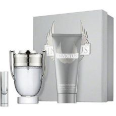 Paco Rabanne Invictus 100ml EDT + 100ml Shower Gel + 10ml EDT Travel Spray Gift Set