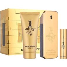 Paco Rabanne One Million 100ml EDT Spray + 100ml Shower Gel + 10ml EDT Spray Gift Set