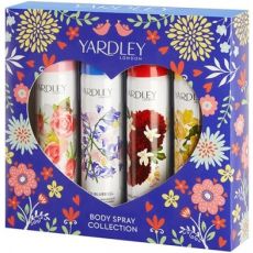 Yardley Body Spray Collection 4 x 75ml English Rose/Fresia/Lily of the Valley/Bluebell