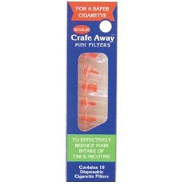 Crafe Away Mini Cigarette Filters 12x10s | Cigarette Filters