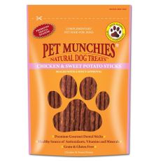 Pet Munchies Chicken & Sweet Potato Dental Sticks for Dogs - 90g
