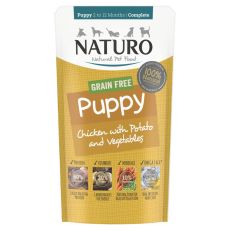 Naturo Grain Free Puppy Food - Chicken with Potato & Vegetables Pouch (150g)