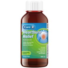 Care Heartburn Relief Oral Suspension Peppermint Flavour 500ml
