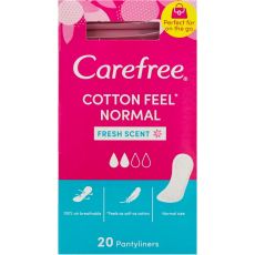 Carefree Cotton Feel Normal Fresh Scent Pantyliners 20s