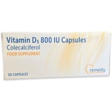 Colecalciferol 800iu Capsules 30s