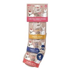 Cupid & Comet Christmas Dinner Cat Stocking