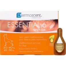Dermoscent Essential 6 Spot-On for Dogs 20-40kg - 4 Pack